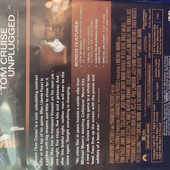 💿 Collateral 2-Disc DVD starring Tom Cruise & Jamie Foxx [Widescreen] - Picture 3 of 9